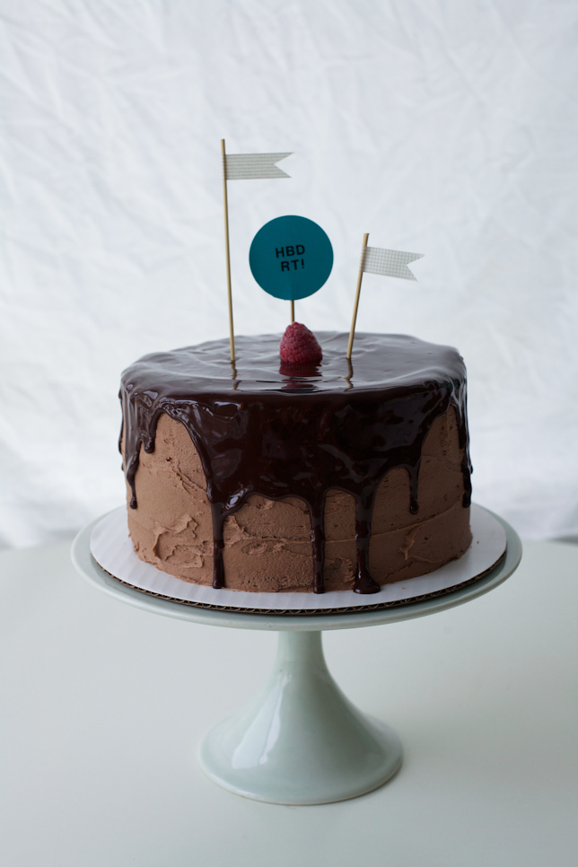 chocolate nutella birthday cake