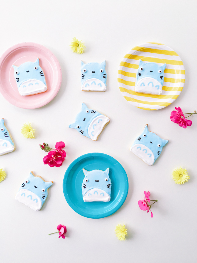 Blue Totoro Cookies - Coco Cake Land