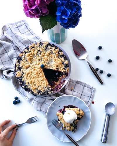 blueberry streusel pie recipe - Coco Cake Land