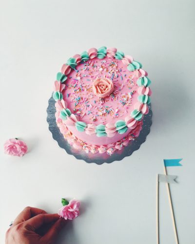pink ruffle cake coco cake land
