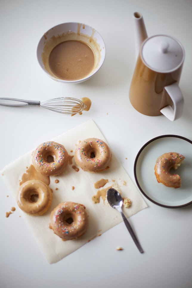Coffee Icing Glazed Vanilla Nutmeg Donuts Recipe Coco Cake Land