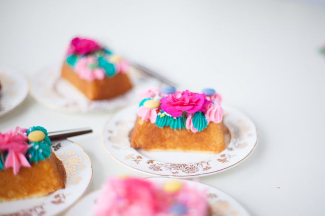 mini tea party cakes tutorial / Coco Cake Land
