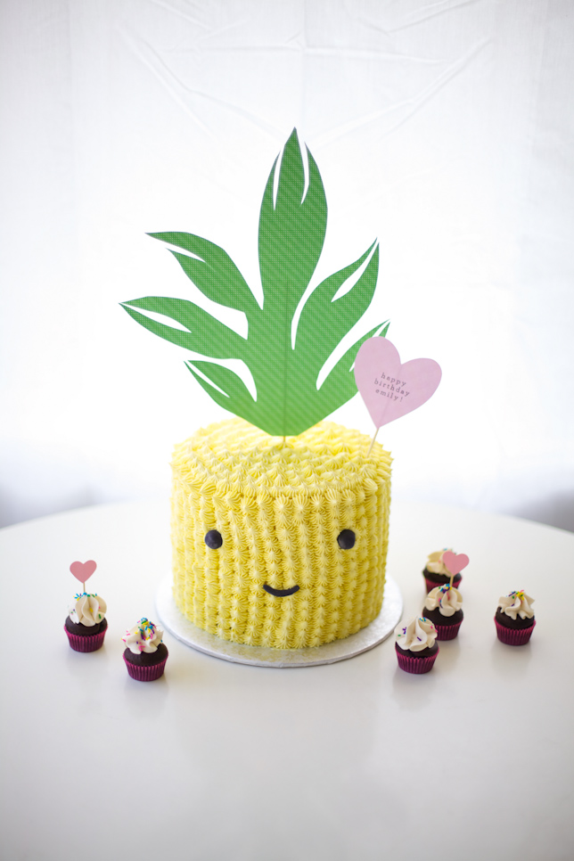 cute pineapple cake - coco cake land