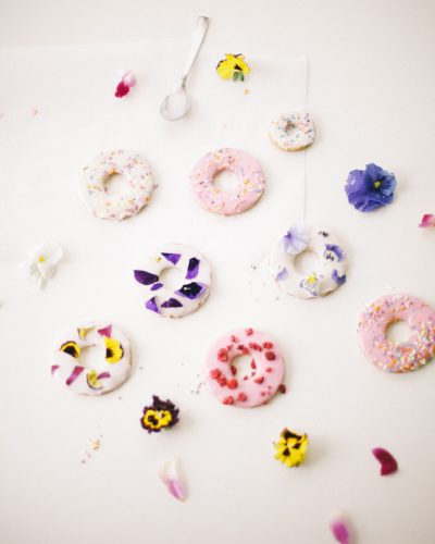 edible flowers donut sugar cookies recipe