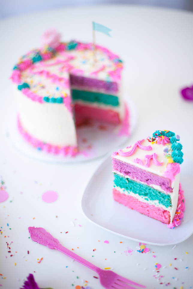 rainbow cake slice - Coco Cake Land