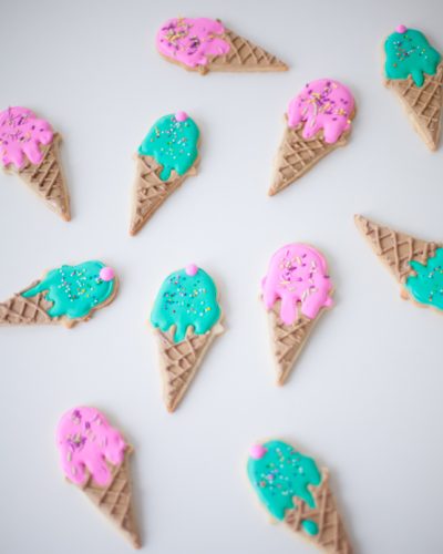 ice cream cone sugar cookie - coco cake land