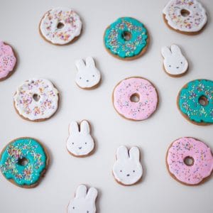 miffy gingerbread cookies with lemon icing - coco cake land