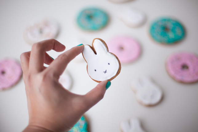 miffy cookies with lemon icing - recipe by coco cake land