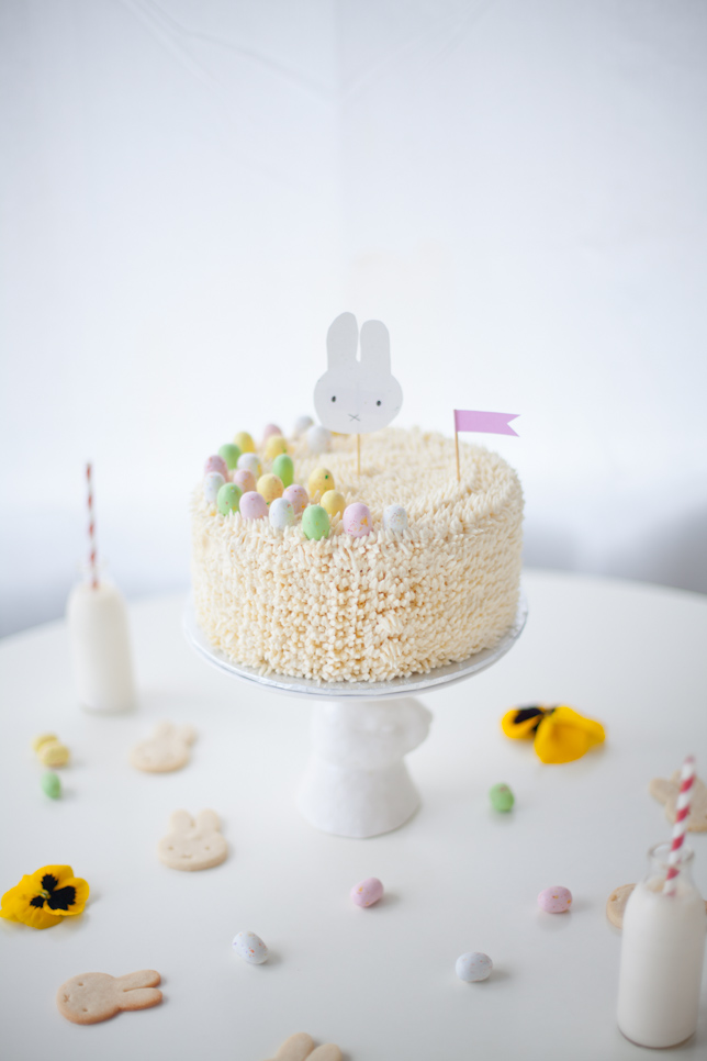 Candy Egg Cake + Miffy Cake Topper