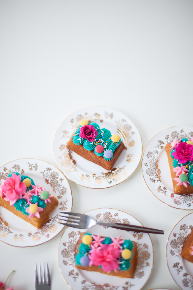 mini tea party cakes tutorial / Coco Cake Land