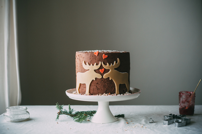 mousse moose cake molly yeh