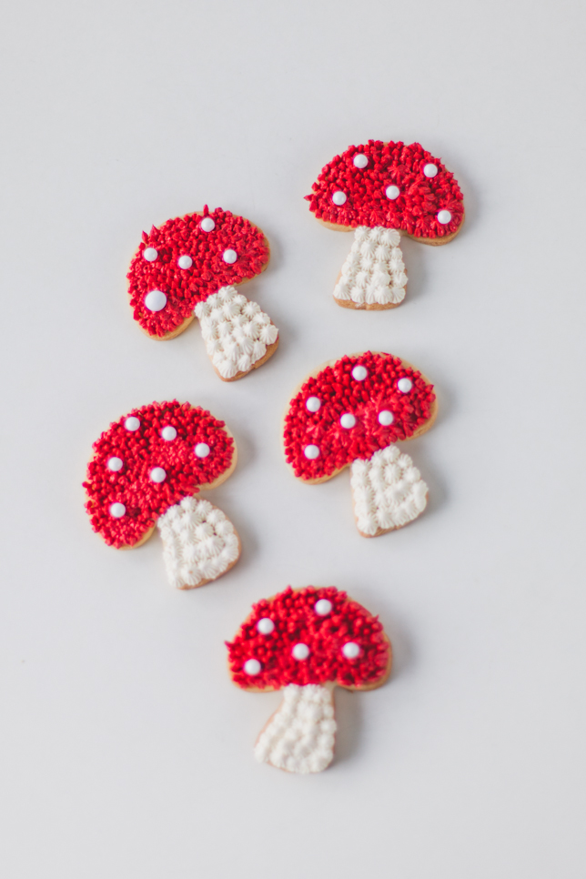 kawaii mushroom cookies