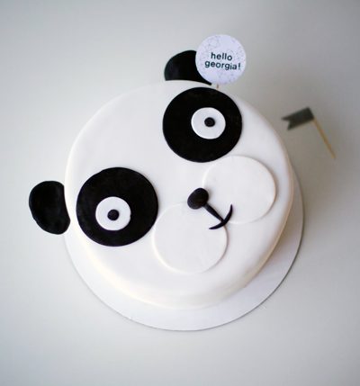 fondant panda bear cake