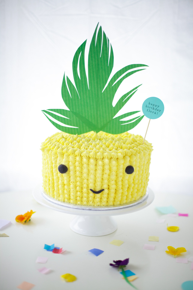 pineapple cake face - coco cake land
