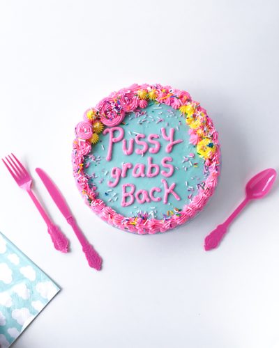 pussy grabs back cake