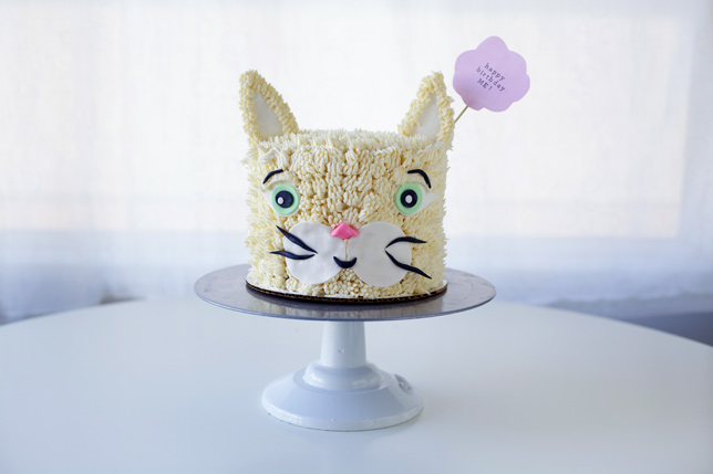 buttercream cat cake