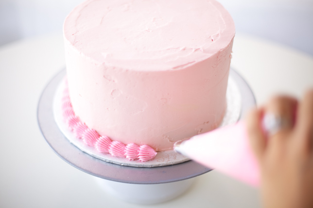 pink birthday cake tutorial - coco cake land
