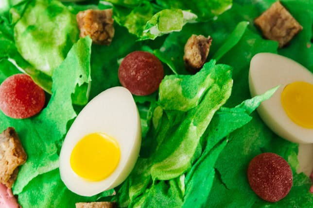 edible wafer paper lettuce leaves