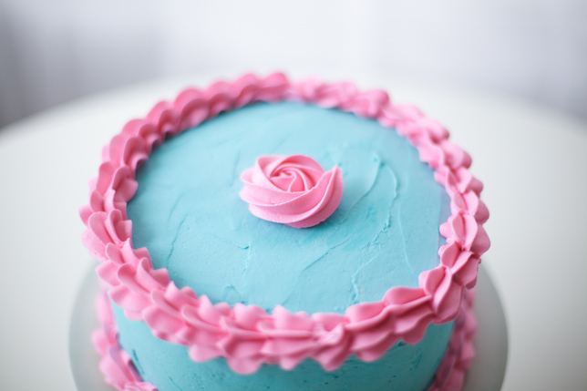 pink rose cake tutorial 